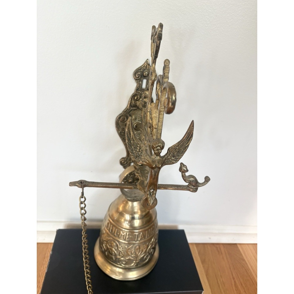 Early 20th Century Gothic Brass Monastery Bell Vocem Meam Audit‎ Qui Me Tangit - Picture 4 of 16